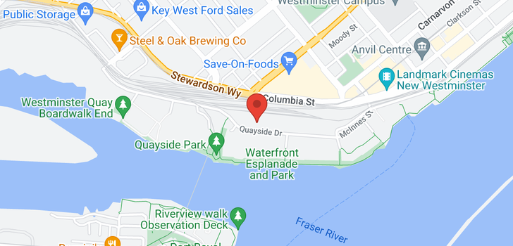 map of 1503 1235 QUAYSIDE DRIVE